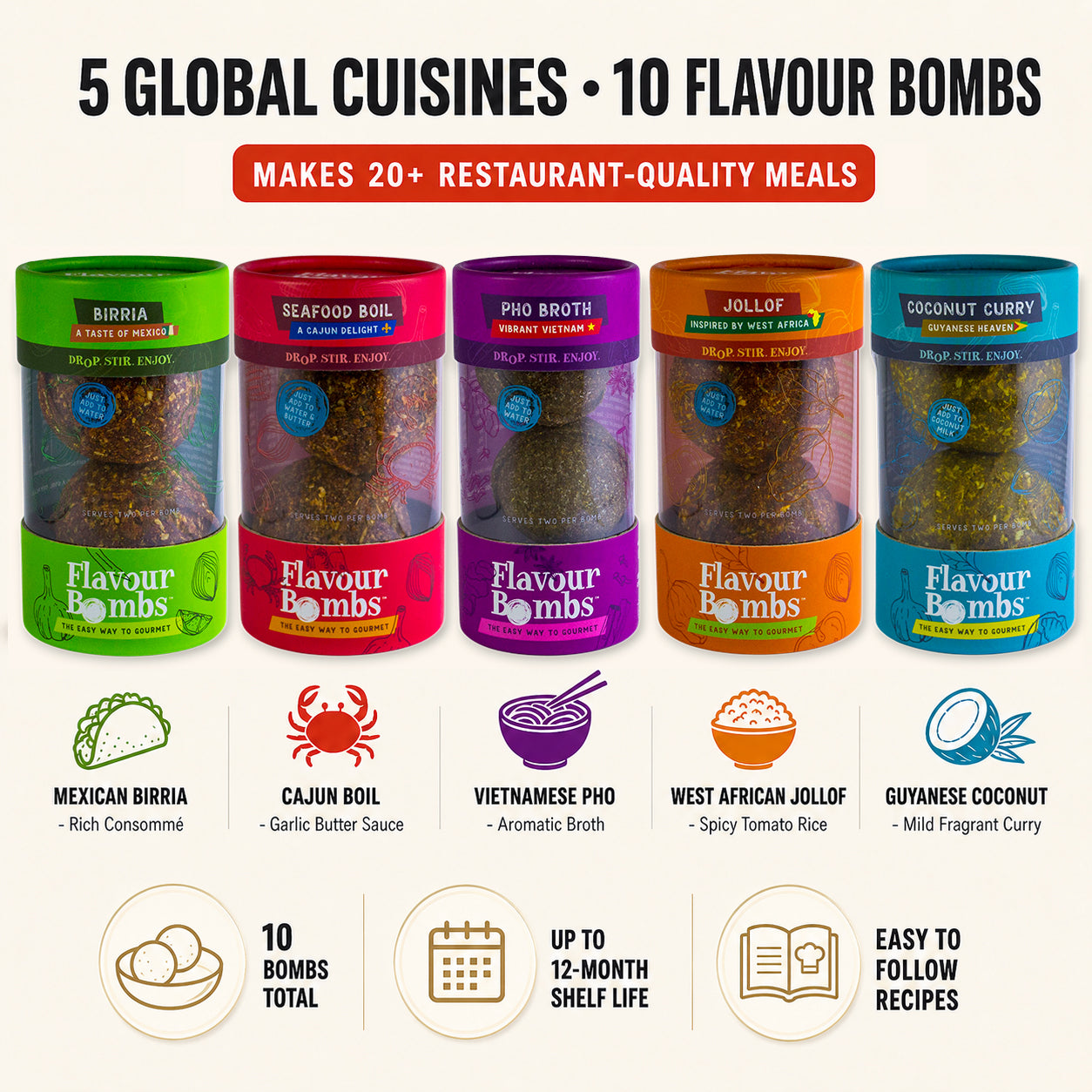 Flavours of the World - 5 Flavour Gift Box