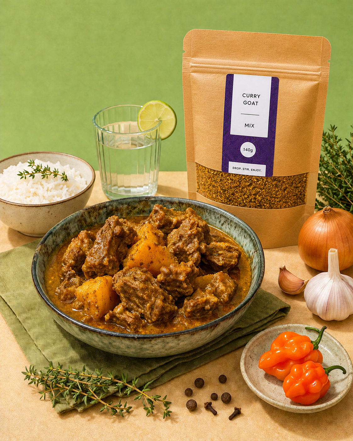Curry Goat Flavour Bomb Mix - 140g